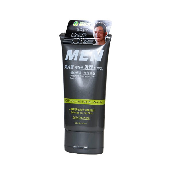 【商品介紹】專為亞洲男性油性膚質設計*微炭粒吸附毛孔多餘油脂，潔淨去油光。*使用山梨醇保濕，洗後不乾澀，肌膚更健康。*洗後舒爽零油光，適中性及油性肌膚使用。【商品規格】使用方法: 取適量洗面乳於手心，