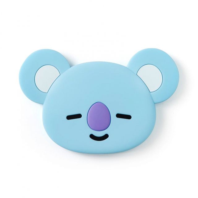 BT21 KOYA 帥帥手拿鏡 小巧的手拿鏡，收納在包包也不負擔。 產地:中國大陸 材質: 矽膠， 鏡子 規格: 116x75x8mm 注意事項 1. 本館商品提供七日鑑賞期內退貨，恕不接受換貨。 2