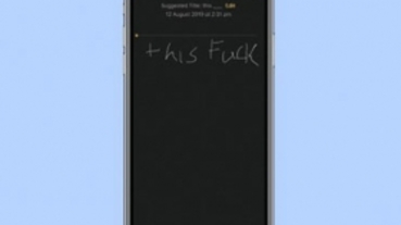 iOS 13 的 Notes 軟體會審查言論？手寫不雅文字會被系統「河蟹」