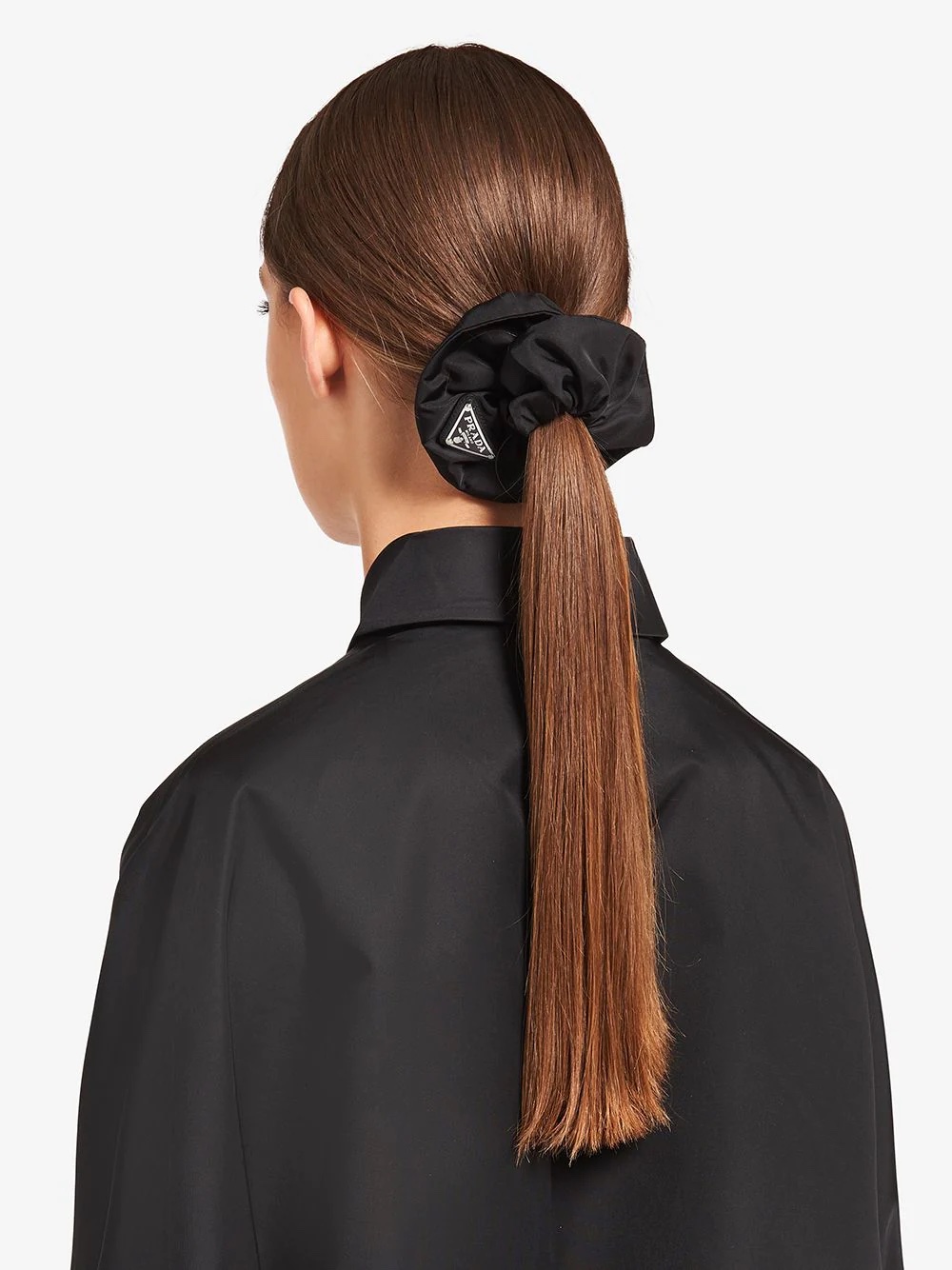Prada Re-Nylon triangle-logo scrunchie