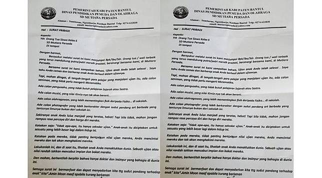 Surat Kepala Sekolah