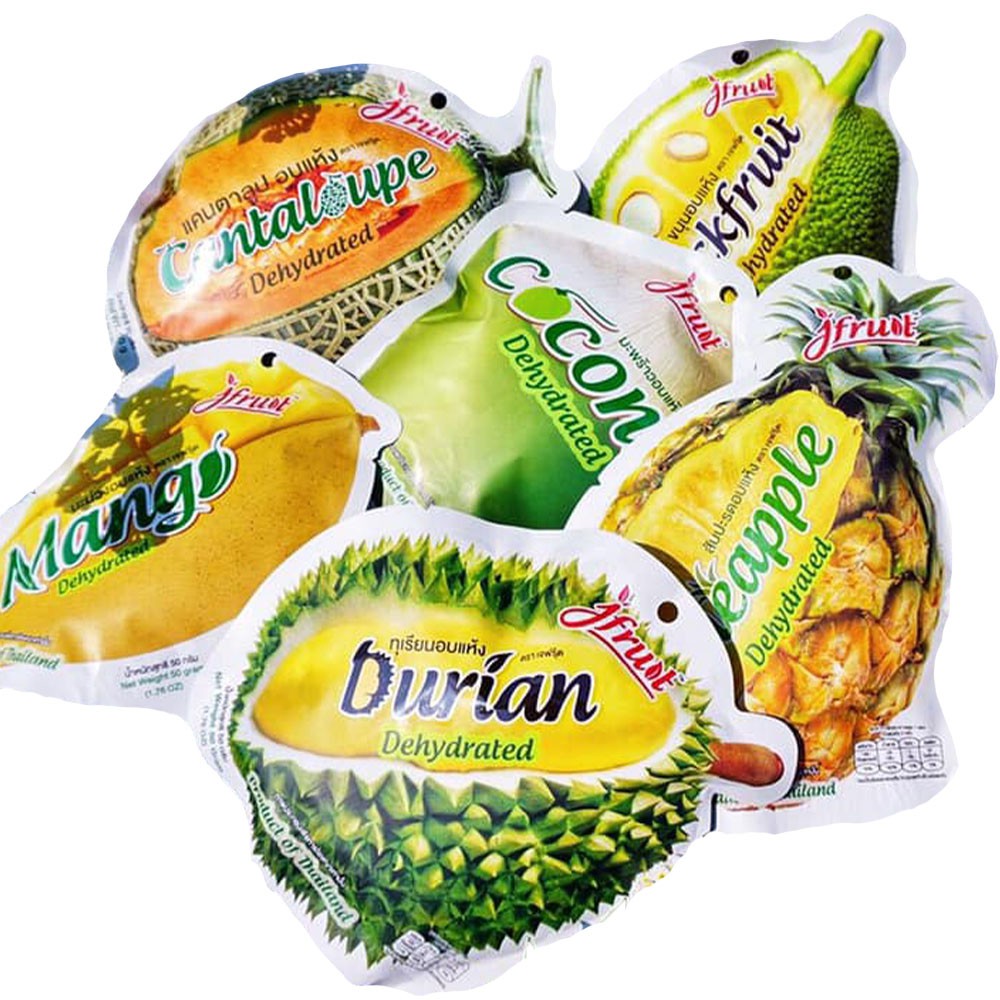 【全館199免運】JFruit 泰國限定水果果乾 50g - 波羅蜜/芒果/椰子/榴槤 四種水果口味任選