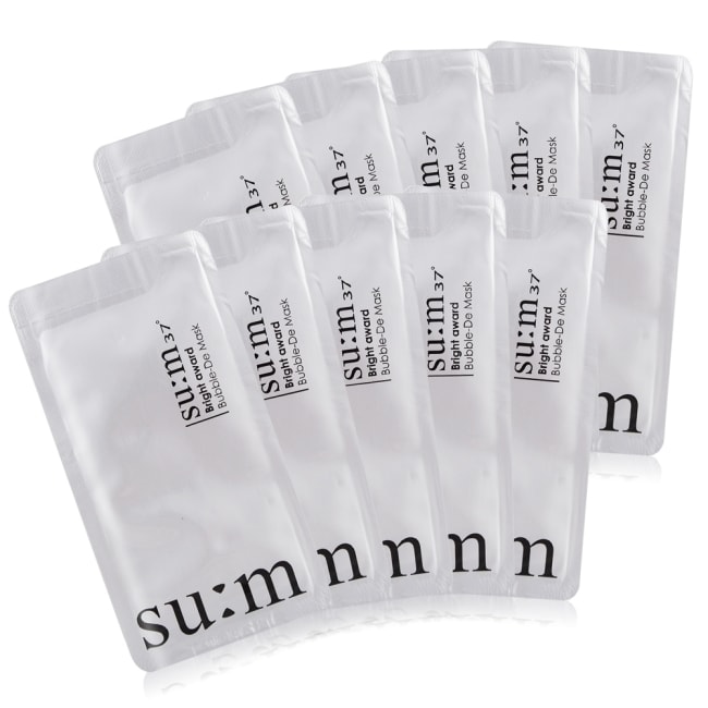 su:m37° 甦秘 微米珍珠淨白煥顏泡泡面膜體驗包(4.5ml)X10