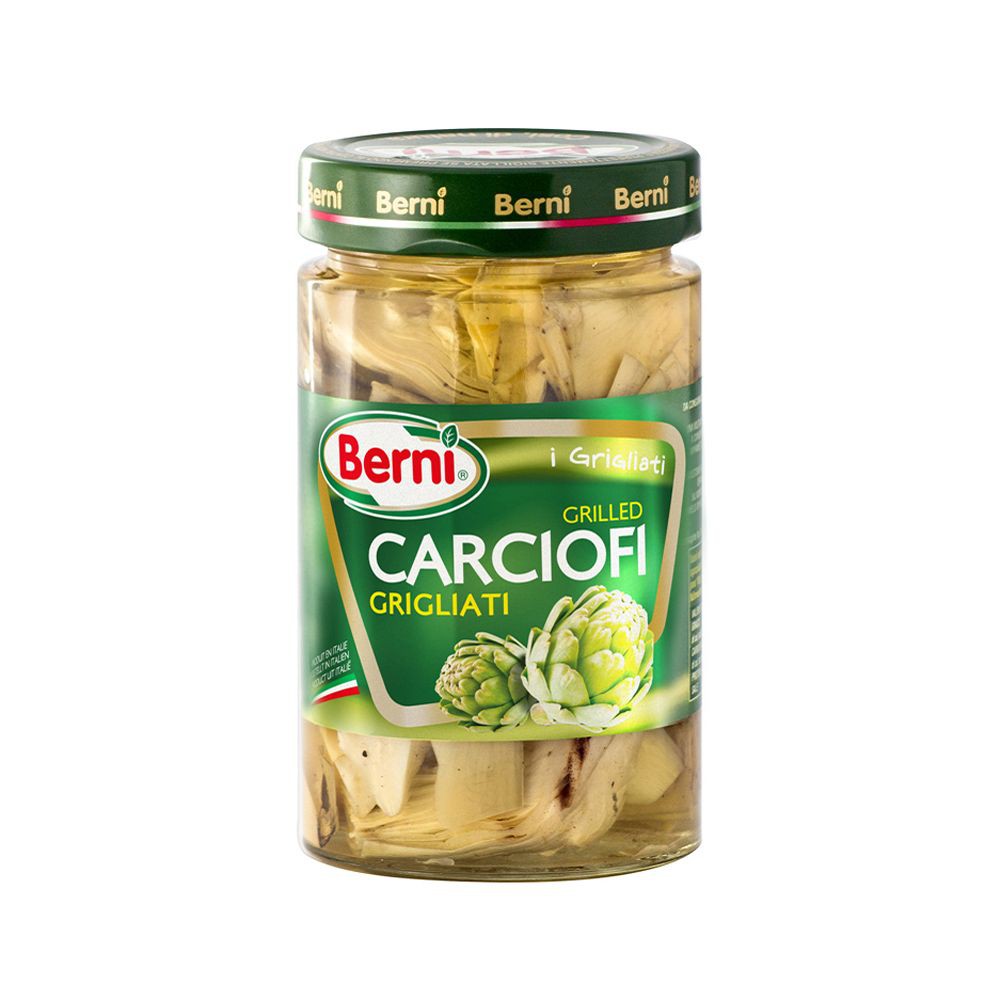 義大利 Berni 炭烤朝鮮薊 Grilled Artichokes★商品成分朝鮮薊、葵花油、白酒醋、鹽、檸檬酸、維生素C★商品容量 280g★商品產地 義大利★營養標示 請參照第二張圖★保存期限3年