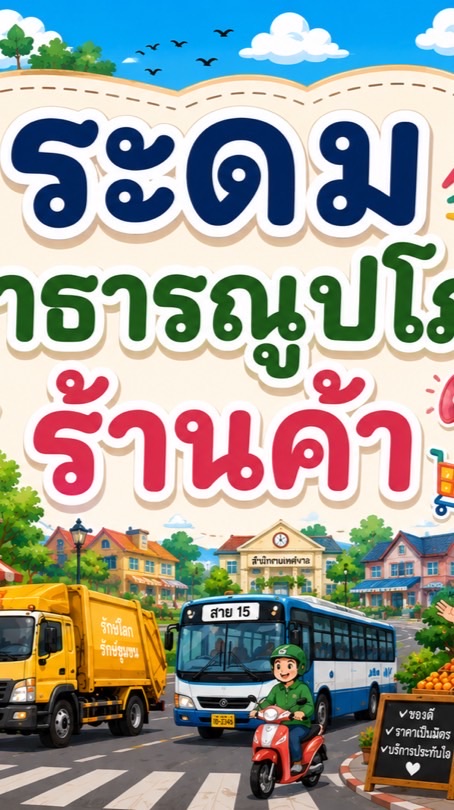 ระดมสาธารณูปโภค ร้านค้า