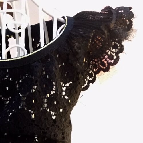 S2703-88 Daisy典雅蕾絲洋裝 黑 (XS-M)/寵物衣服/狗衣服/貓衣服/春夏裝