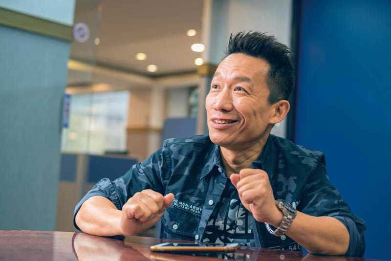 19歲的郭德君對表演有興趣，郭子乾除了全力支持，也為兒子做好心理建設。（圖／張祐銘攝）