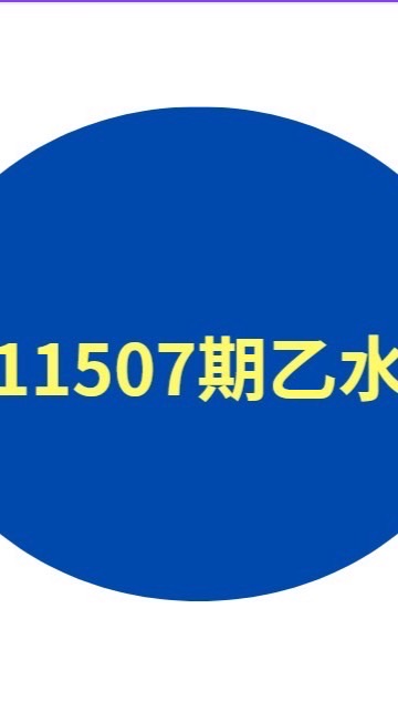 11507期乙水