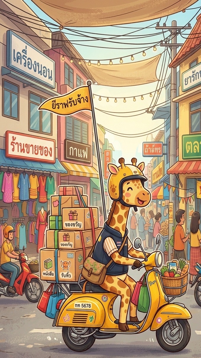 ยีราฟรับจ้าง 🦒
