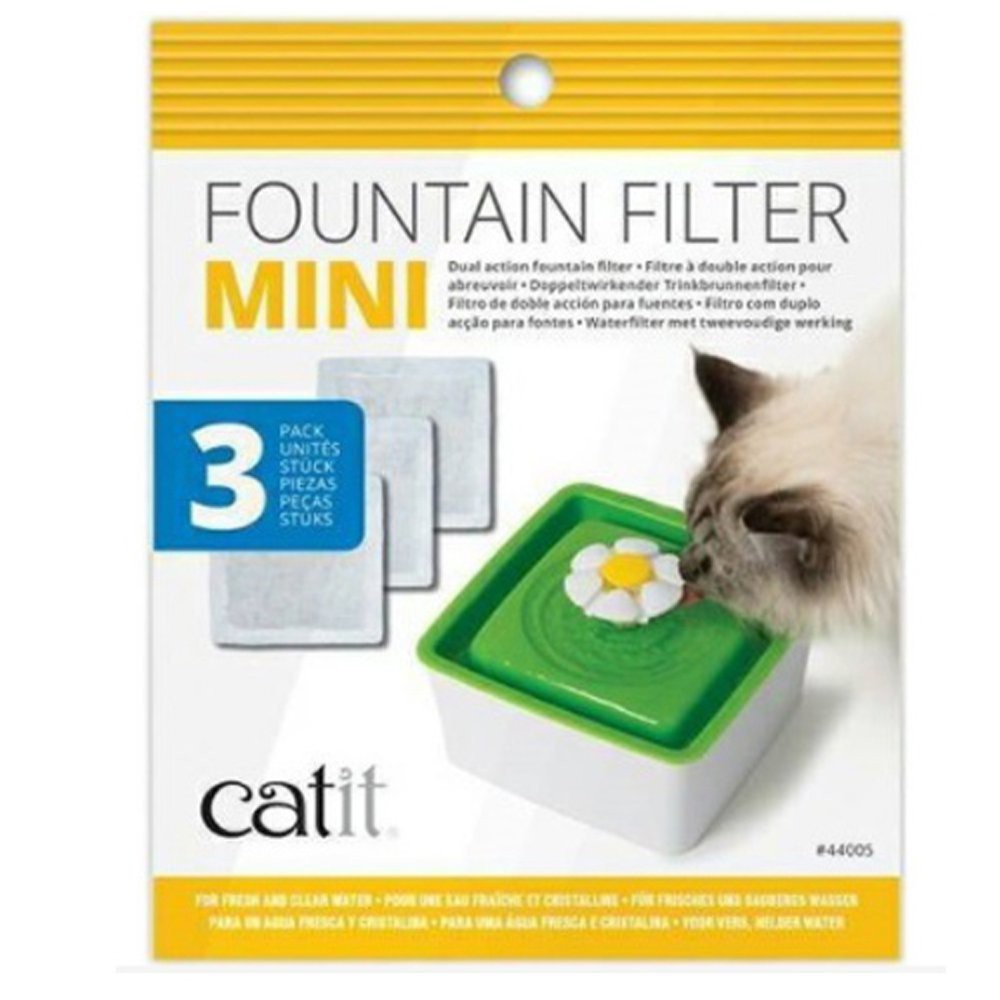 ※商品不含飲水機※適用CATIT 2.0 迷你花朵自動噴泉飲水器（方形款）CATIT 2.0 迷你花朵自動噴泉飲水器濾棉 專用濾心 (3入/盒)1.去除細菌和氯氣味，以更好地品嚐水2.雙重作用過濾器為