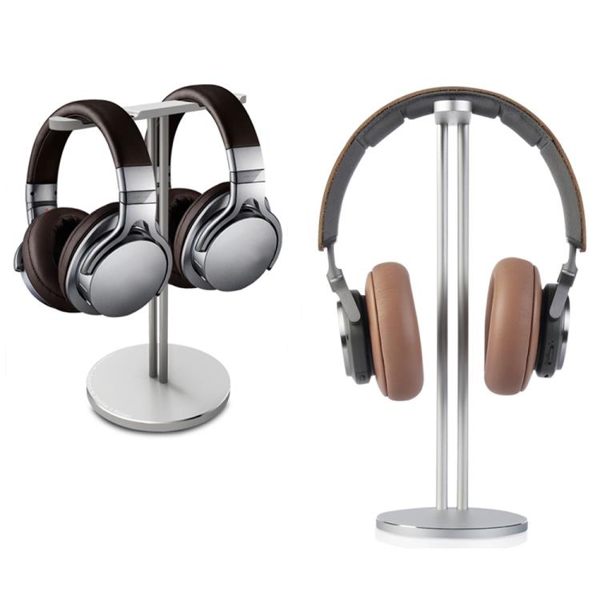 耳機支架頭戴式金屬耳機收納支架耳麥掛架托架鋁合金架子立式展架