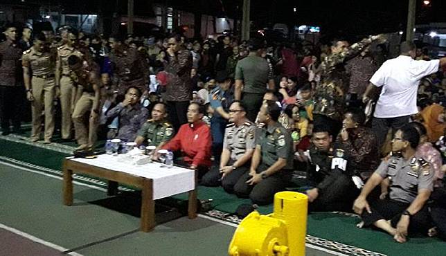 Presiden Jokowi nonton bareng film G30 S PKI di Makorem, Bogor, 29 september 2017. Foto istimewa