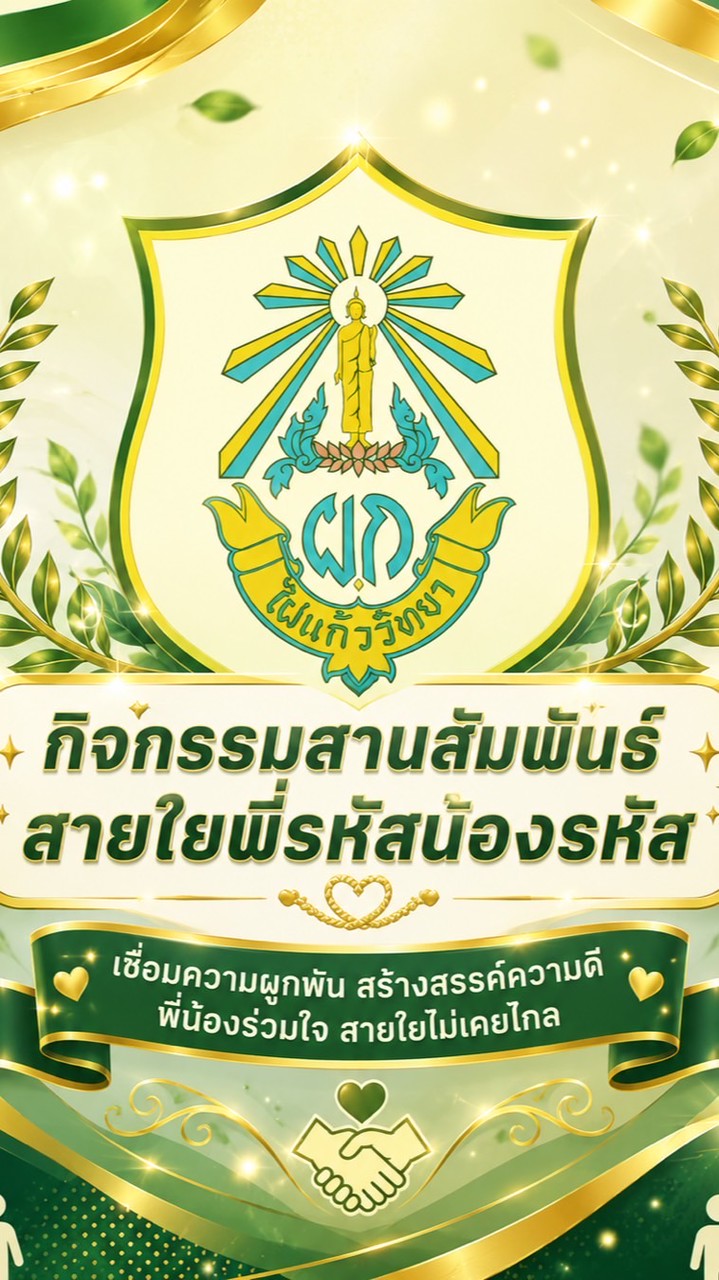 กิจกรรมสานสัมพันธ์สายใยพี่รหัสน้องรหัส