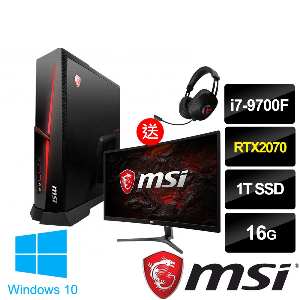 ●型號:Trident A 9SD-618TW-B7970F207S816G1T0X10MAAB6●處理器：Intel Core i7-9700F 八核心處理器(Base 3 GHz up to 4.