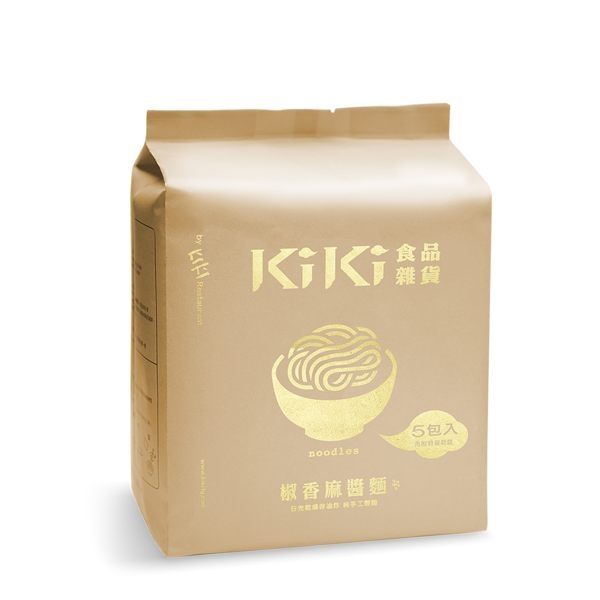 ONE HOUSE-美食-KiKi食品雜貨 KiKi椒香麻醬拌麵 全素 (5入/袋) 新品舒淇最愛