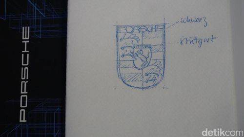 Rancangan Logo Porsche Ternyata Dibuat di Atas Serbet
