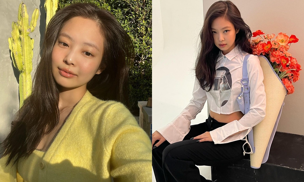 BLACKPINK Jennie經典髮型1：浪漫大旁分