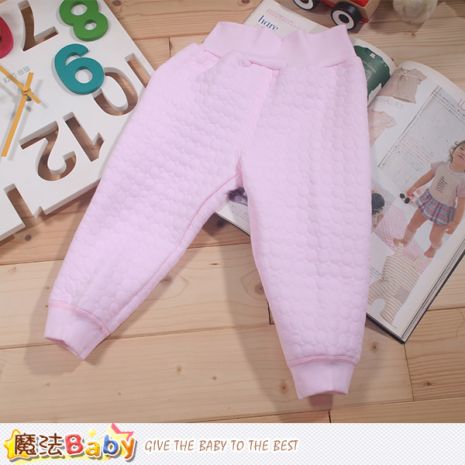 魔法Baby~嬰幼兒空氣棉護肚高腰保暖睡褲~K4399136