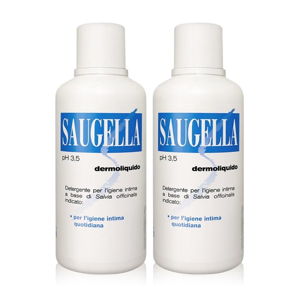 Saugella 賽吉兒 菁萃潔浴凝露(日用型) 500ml X2【美人密碼】