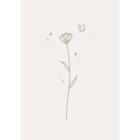 シンプルかわいい♡くすみベージュのお花