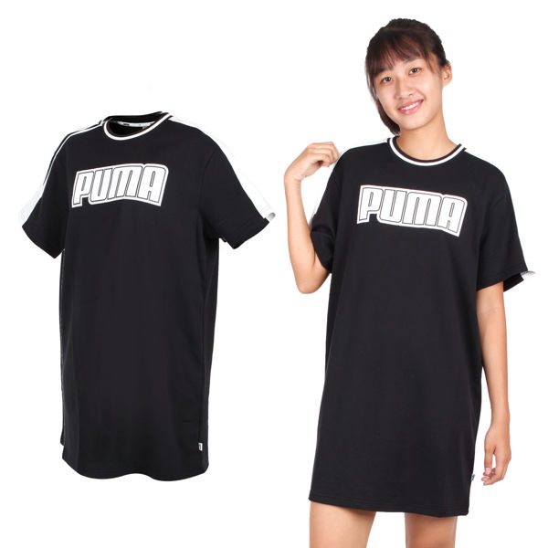 PUMA 女基本系列短袖T恤連身裙(裙子 免運 ≡排汗專家≡