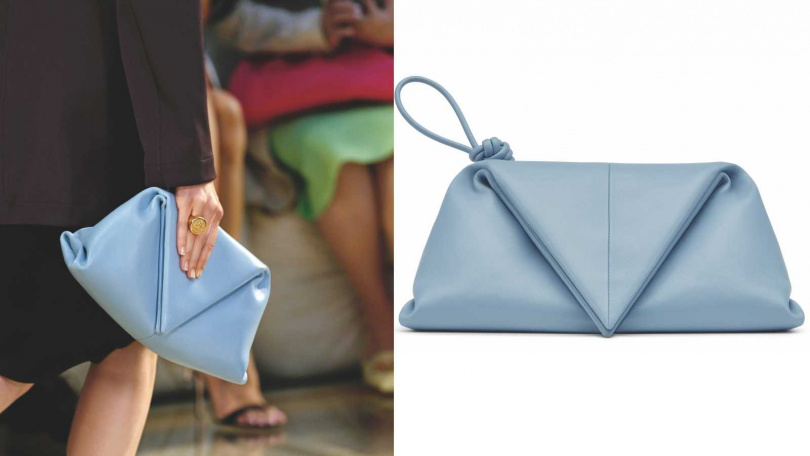 設計結合柔軟與個性的巧妙平衡。BOTTEGA VENETA Envelope Clutch小羊皮手拿包／65,100元（圖／品牌提供）