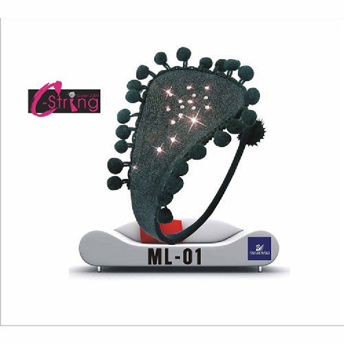 【伊莉婷】皇后希絲汀 C-String 施華洛世奇頂級水鑽 神秘黑