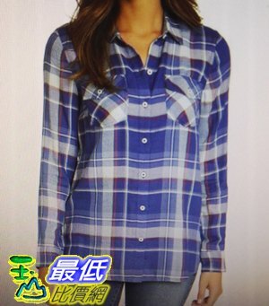 [COSCO代購] W1263912 Jessica Simpson 女長袖棉質格紋襯衫