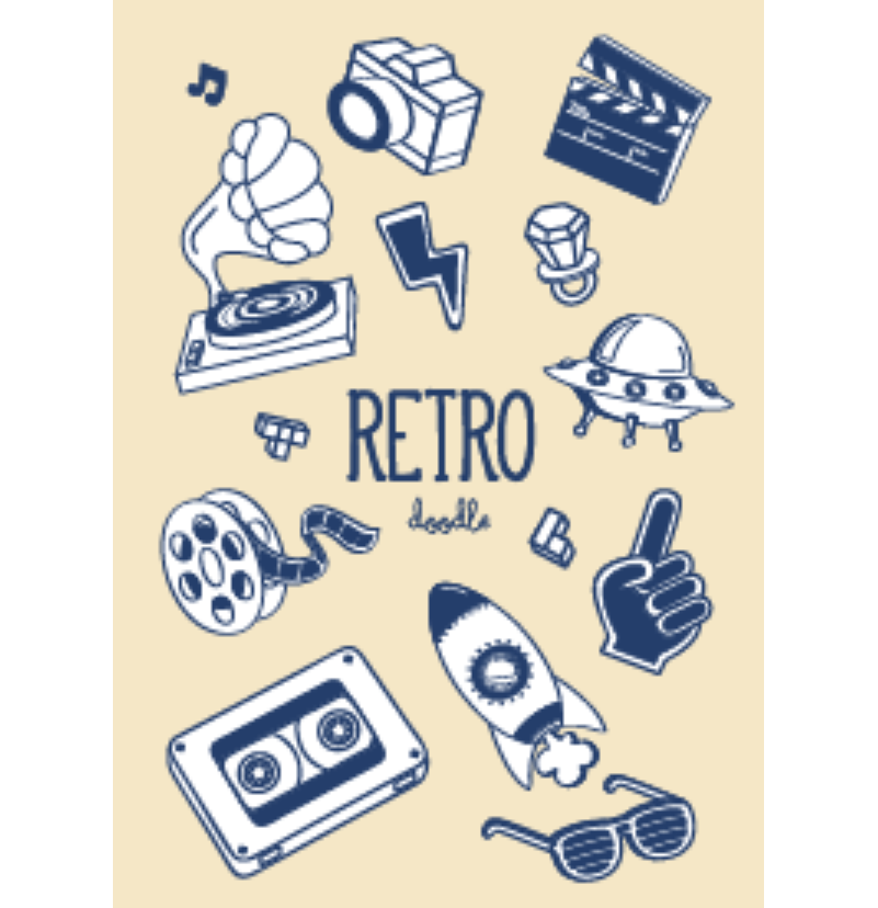 90's Retro doodle