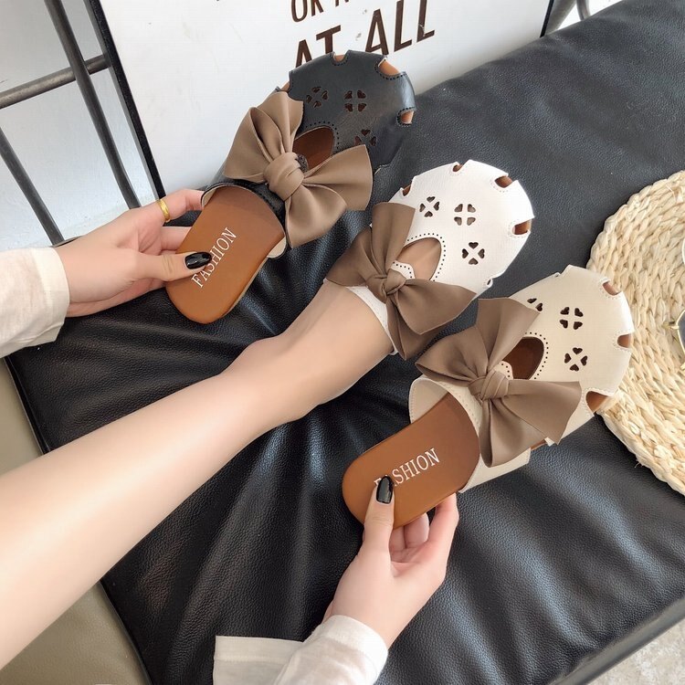 拖鞋女外穿2020夏季新款韓版百搭穆勒鞋網紅懶人鞋平底包頭半拖鞋 台北日光