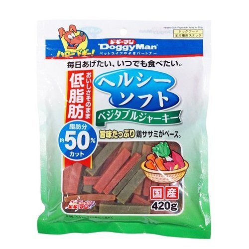 【五折活動】DoggyMan《犬用健康低脂野菜軟雞肉條》420g 狗零食『WANG』