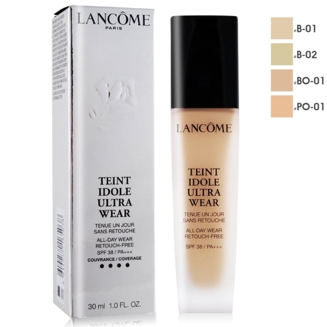 預計出貨日2-5天 中文品名：LANCOME 蘭蔻 零粉感超持久粉底 SPF38/PA+++(30ml) #B-02 規格：30ml ★使用方式：基礎保養後，適量塗抹於臉頸部。 ★保存方法：請置於陰涼