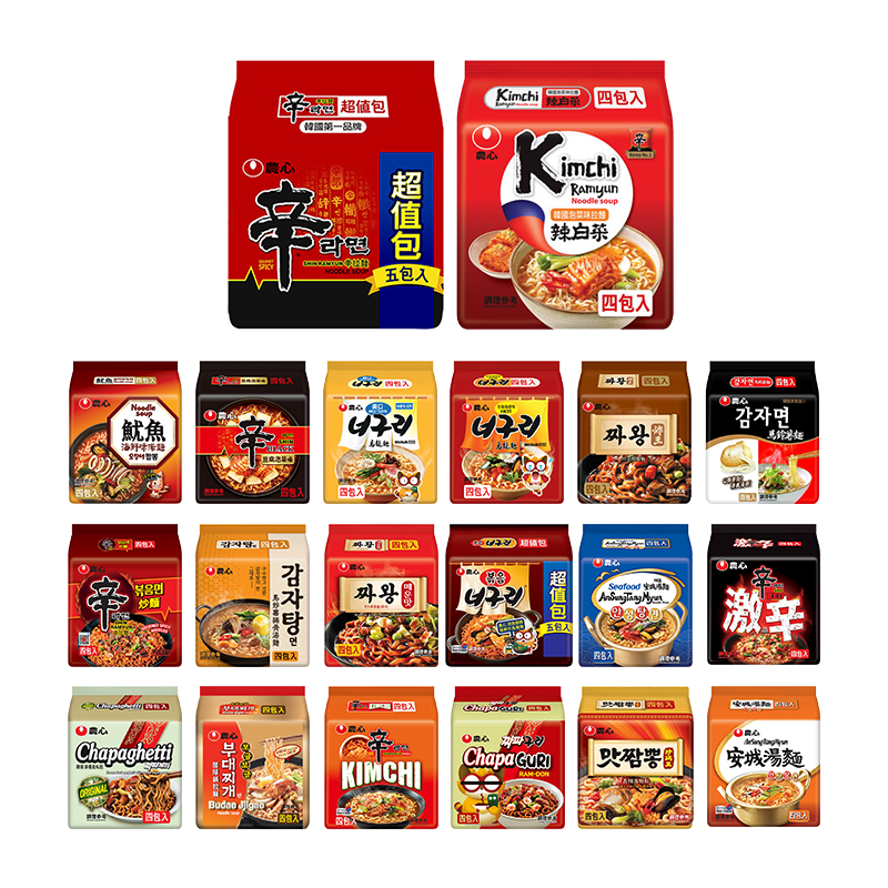 【韓國內銷版 農心 辛拉麵 5包入】泡麵 韓國泡麵 拉麵 炸王 炸醬麵 農心辛拉麵 方便麵 炒麵 經典炸醬面 進口零食