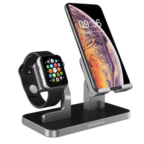 【美國代購】BENTOBEN手機支架相容Apple Watch iPhone iPad平板電腦 太空灰