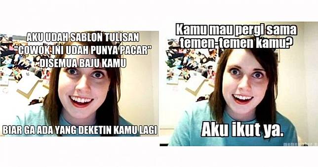 15 Meme lucu pasangan posesif ini bikin auto tepuk jidat