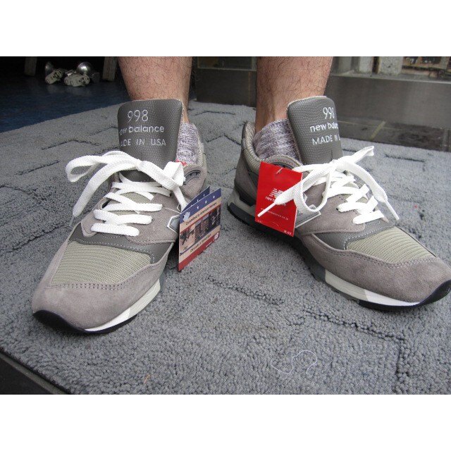 【日本海外代購】New Balance 998 NB 美產 淺灰 狼灰 反光 皮革 麂皮 經典 男女