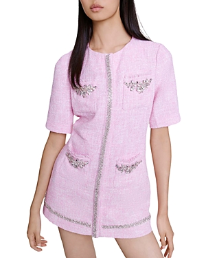 Maje Ipop Tweed Playsuit