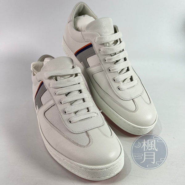 BRAND楓月 HERMES 白色Boomerang sneaker #40.5 休閒鞋 精品鞋 愛馬仕