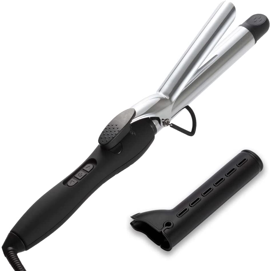 【日本代購】SALONMOON 捲髮棒捲髮棒捲髮25毫米海外適用帶溫度調節安全防誤操作輕量( SLM725 )