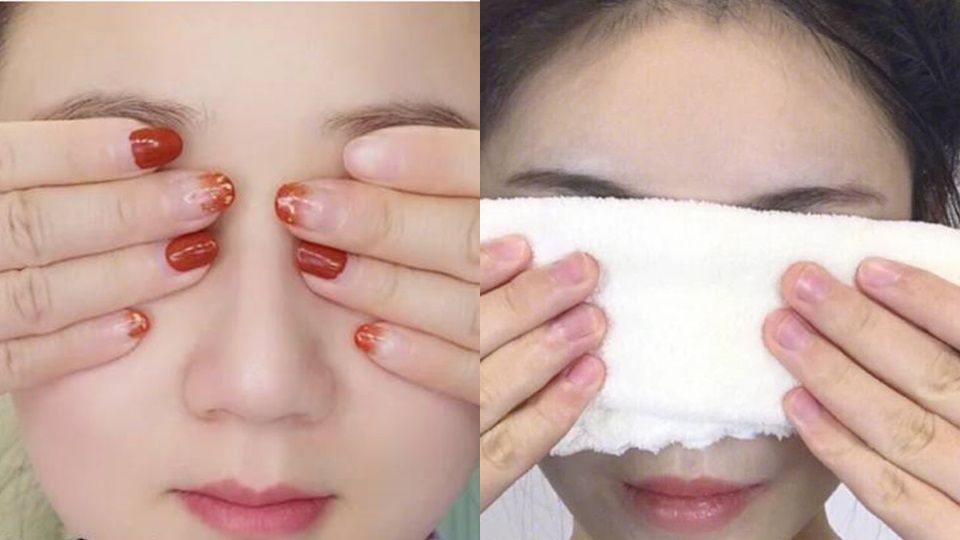 STEP 5：熱敷＋眼膜