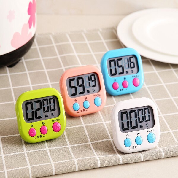 BO雜貨【SV9648-1】大螢幕電子計時器 料理烹飪 競賽 倒數計時 直播 活動計時 碼表 立式 廚房定時器 大按鍵