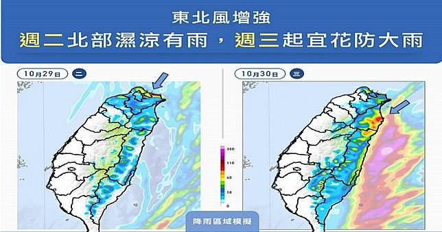 北東轉涼連雨6天　明天「這兩地」嚴防大雨