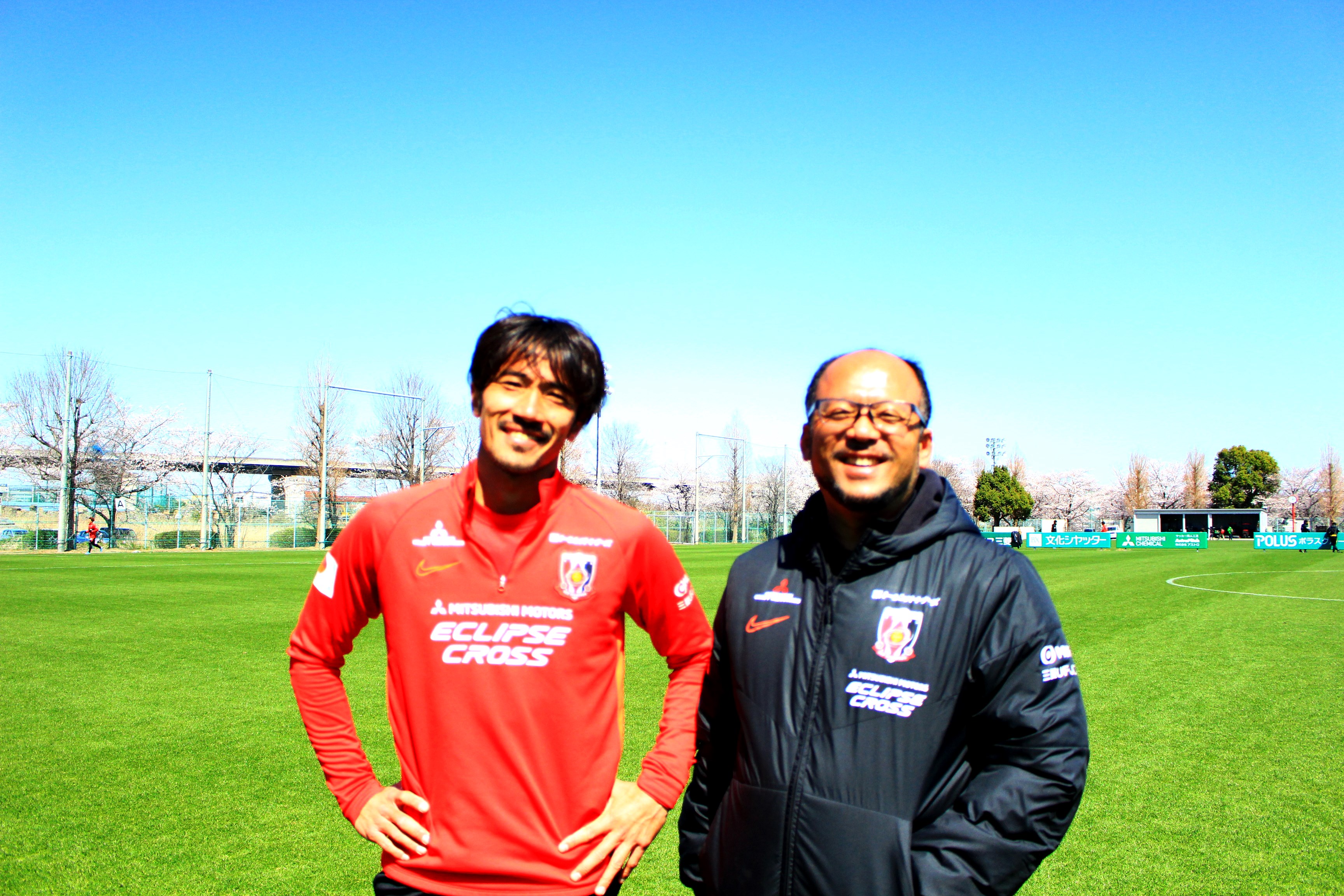 大原サッカー場の桜の秘密 阿部勇樹と水上裕文スタッフが語る桜ストーリー 前編 浦和レッズニュース