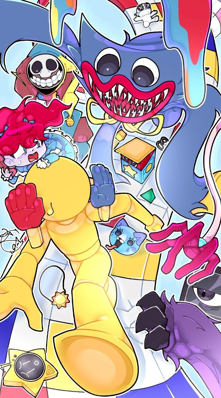ポピープレイタイムのイラストを描こう！