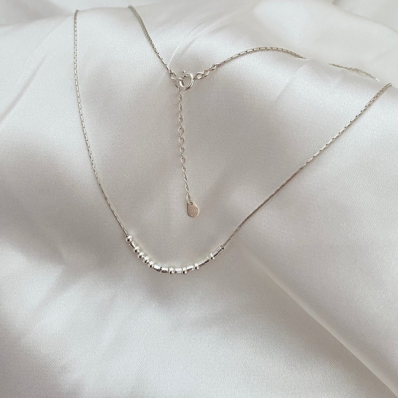 Morse code客製化 摩斯密碼純銀項鏈 Lucky紀念日情侶款情人節禮