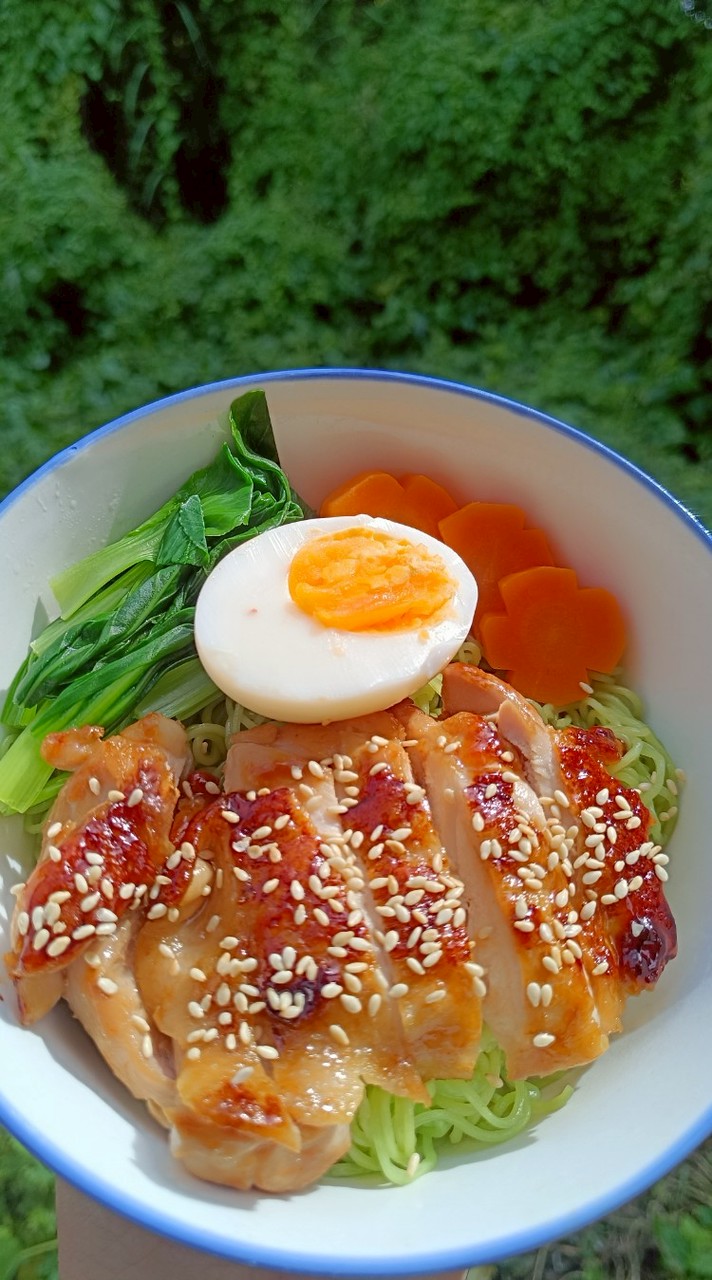 ข้าวไก่ย่าง บะหมี่ไก่ย่าง เทริยากิ
