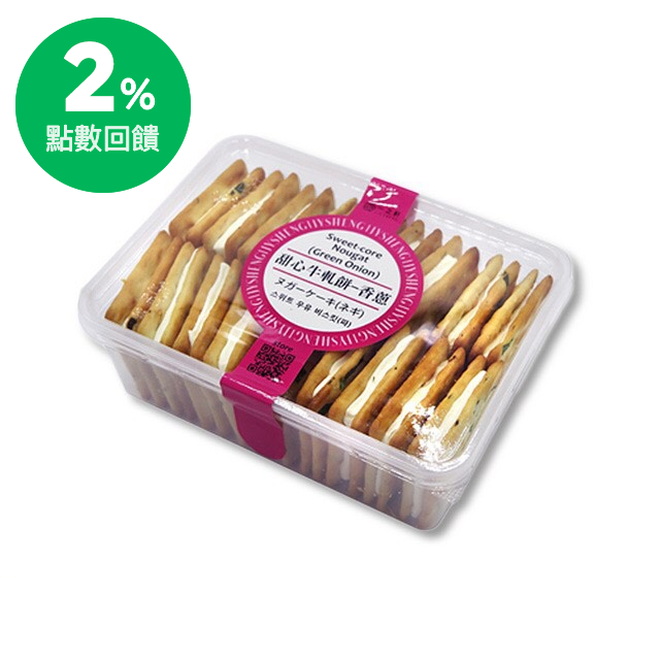 成份：麵粉、麥芽糖、海藻糖、棕櫚油、水、奶粉、奶油、蛋白霜、鹽、蔥末、酵母等。 賞味期限：常溫45天。 製造工廠：一之軒食品有限公司。 工廠地址：新北市新店區復興路111號。 工廠電話：(02)221