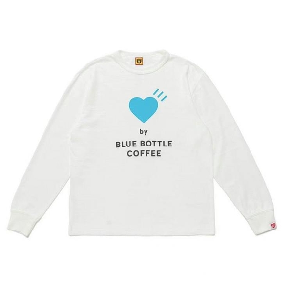 長袖HUMAN MADE BLUE BOTTLE coffee藍瓶咖啡聯名竹節棉