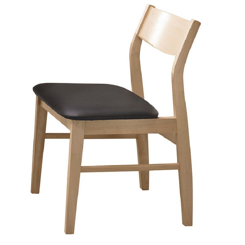 【HB429-06】特瑞莎洗白黑色皮餐椅 寬45.5×深52.5×高78.5cm $1,880【商品規格】1.天然橡膠木實木架2.高級亞麻布/高級乳膠皮革3.馬來西亞製【是否需要組裝】＊需簡易組裝◎品