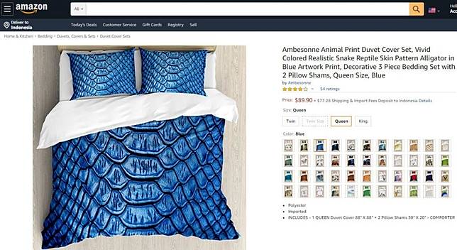 Sprei 3d Motif Ular Ini Dijual Online Warganet Auto Ngeri Suara Com Line Today